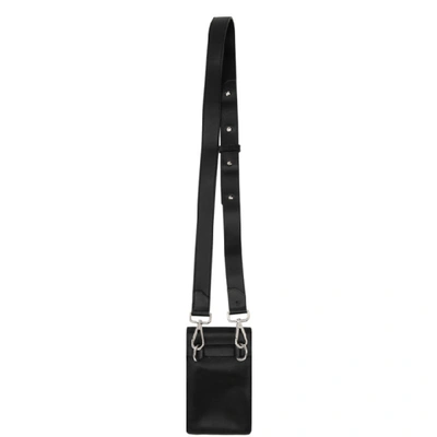 Shop A-cold-wall* Black Leather Crossbody Bag