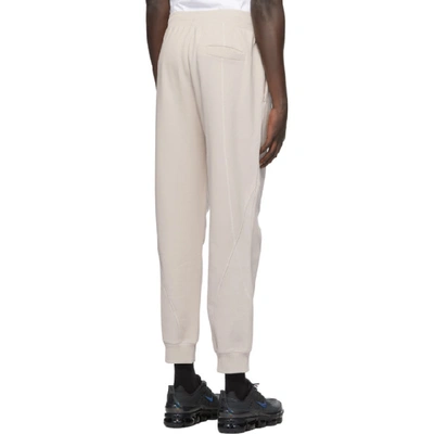 Shop A-cold-wall* Beige Mies Contour Lounge Pants In Cement