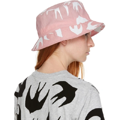 Shop Mcq By Alexander Mcqueen Mcq Alexander Mcqueen Pink Mcq Swallow Bucket Hat In 6035 Pink