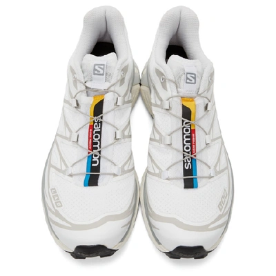 Shop Salomon White Limited Edition Xt-6 Adv Sneakers In White/ Whit