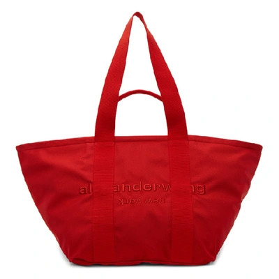 Shop Alexander Wang Red Large Primal Tote In 622 Bright