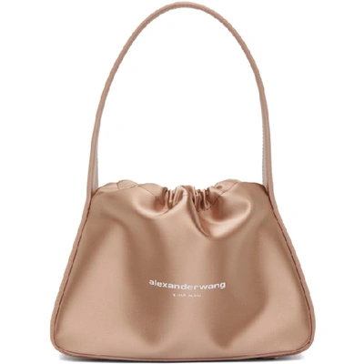 Shop Alexander Wang Pink Small Ryan Top Handle Bag In 272 Sand St
