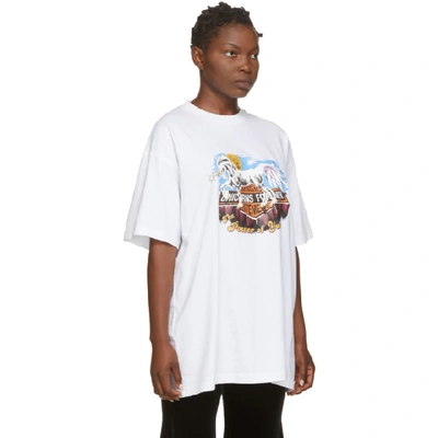 Shop Vetements White Magic Unicorns T-shirt