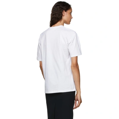 Shop Alexander Mcqueen White Art Nouveau T-shirt In 0900 White