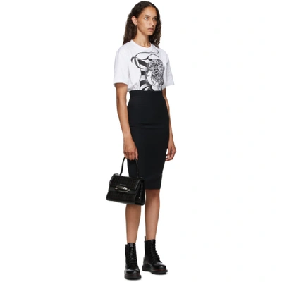 Shop Alexander Mcqueen White Art Nouveau T-shirt In 0900 White