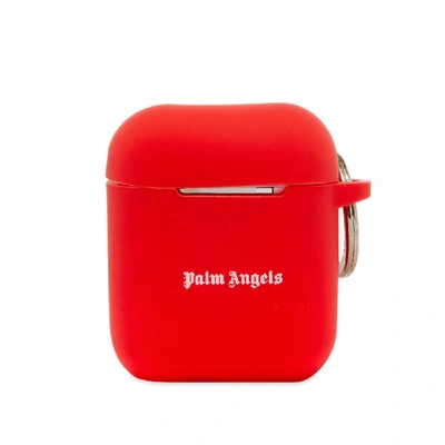 Shop Palm Angels Airpods Case In Red