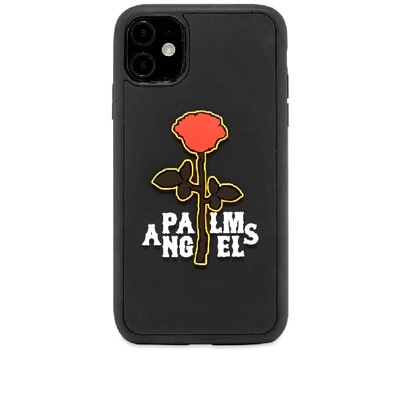 Shop Palm Angels Rose Iphone 11 Case In Black