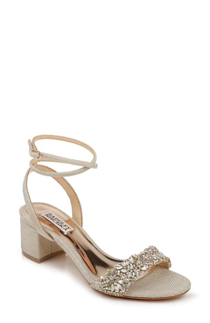 embellished strappy heels