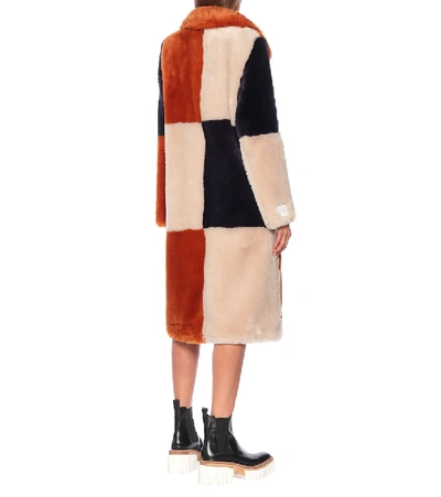 Shop Stella Mccartney Adalyn Faux Fur Coat In Neutrals