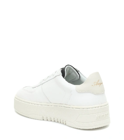 Shop Axel Arigato Orbit Leather Sneakers In White
