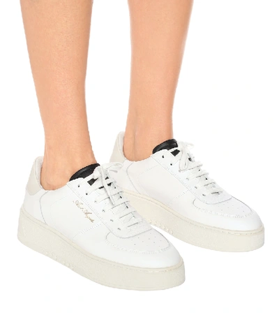 Shop Axel Arigato Orbit Leather Sneakers In White