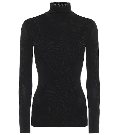 Shop Valentino Turtleneck Sweater In Black