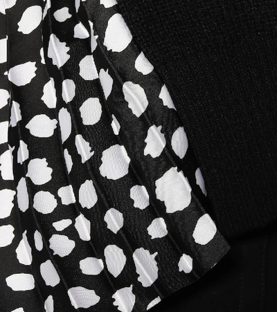 Shop Sacai Leopard-dot Cardigan In Black