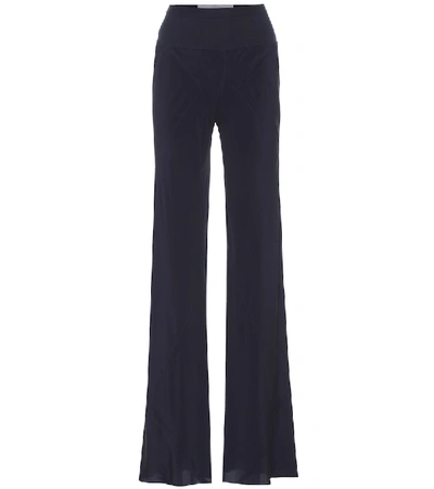 Shop Rick Owens Forever Bias High-rise Flared Pants In Black