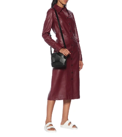 Proenza Schouler + Birkenstock Arizona Topstitched Glossed-leather Sandals In White