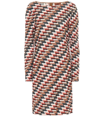 Shop Missoni Zigzag Knit Dress In Multicoloured