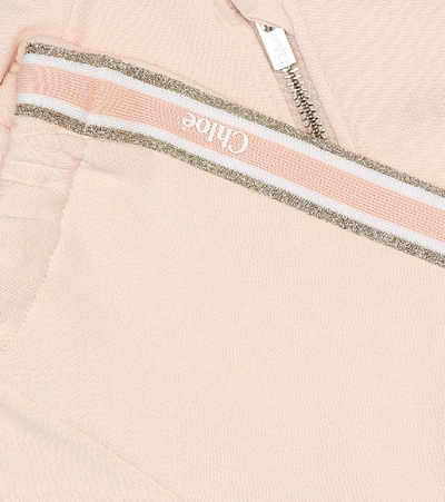 Shop Chloé Baby Cotton-jersey Tracksuit In Pink