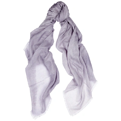 Shop Ama Pure Lilac Embellished Cashmere Scarf