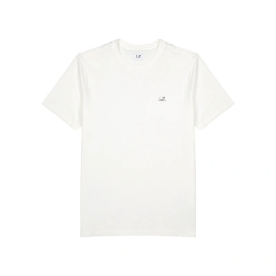 Shop C.p. Company White Logo Cotton T-shirt