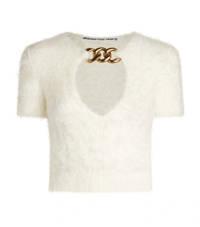 Shop Alexander Wang Chain Fluffy Sweater