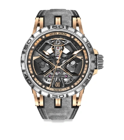 Shop Roger Dubuis Rose Gold Excalibur Spider Huracán Watch 45mm