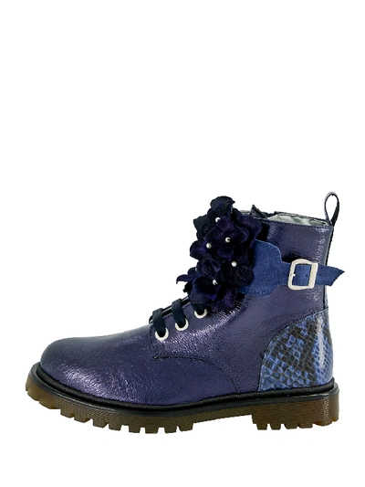 Shop Monnalisa Kids Boots For Girls In Blue