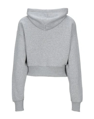 Shop Versace Jeans Couture Hooded Sweatshirt In Grey