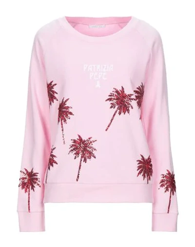 Shop Patrizia Pepe Sweatshirts In Pink