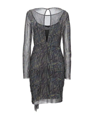 Shop Patrizia Pepe Woman Mini Dress Lead Size 1 Polyester, Elastane In Grey