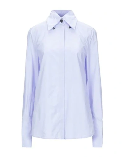Shop Tela Woman Shirt Lilac Size 4 Cotton