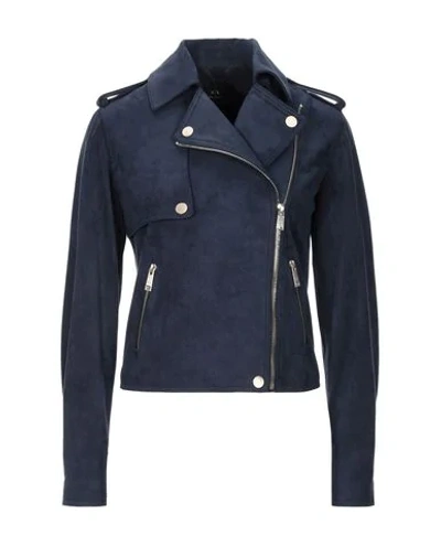 Shop Armani Exchange Jackets In Blue