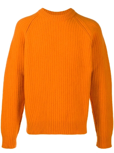 Shop Christian Wijnants Koah Ribbed Knit Jumper In Orange