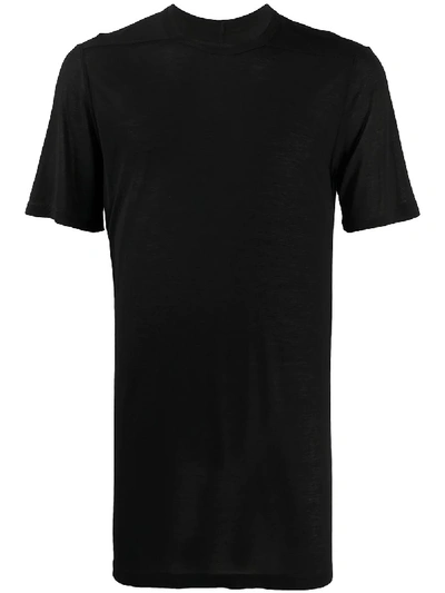 Shop Rick Owens Long-line Burn Out T-shirt In Black