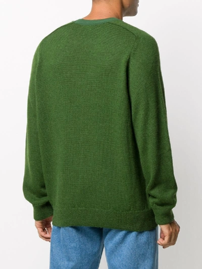 Shop Christian Wijnants Kafir Fine Knit Jumper In Green