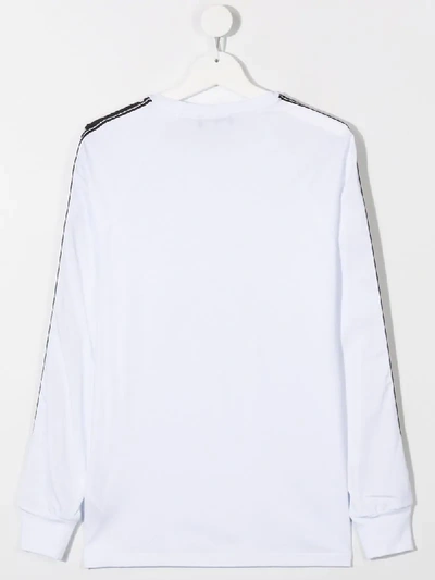Shop Dsquared2 Taped Sleeve Sweatshirt In White