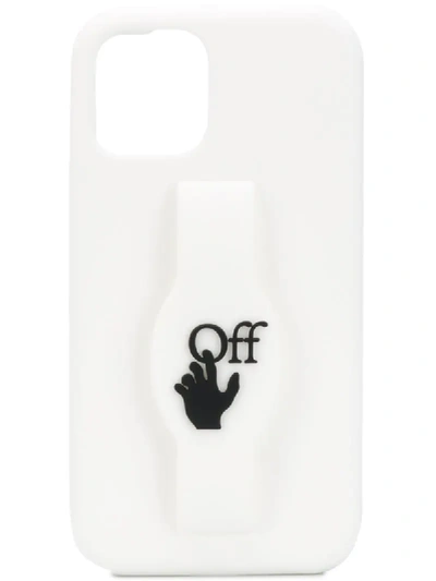 Shop Off-white Logo-print Iphone 11 Pro Case In White