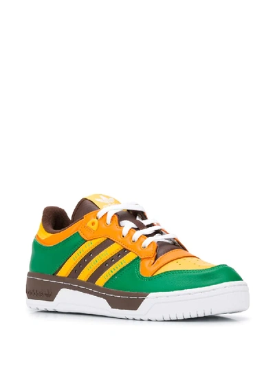 Shop Adidas Originals X Human Made Rivalry Sneakers In Green
