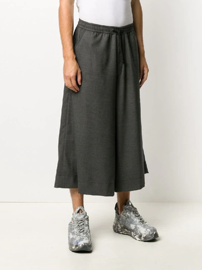 Shop Société Anonyme Wide-leg Cropped Trousers In Grey