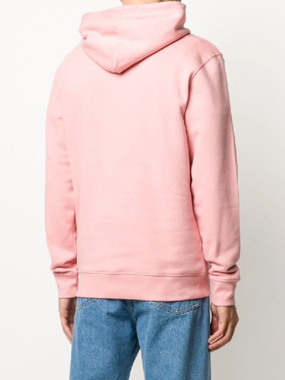 Shop Société Anonyme Logo Organic Cotton Drawstring Hoodie In Pink