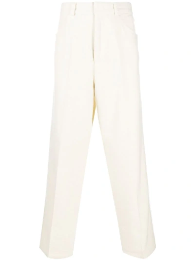 Shop Jil Sander Straight-leg Tailored Trousers In Neutrals