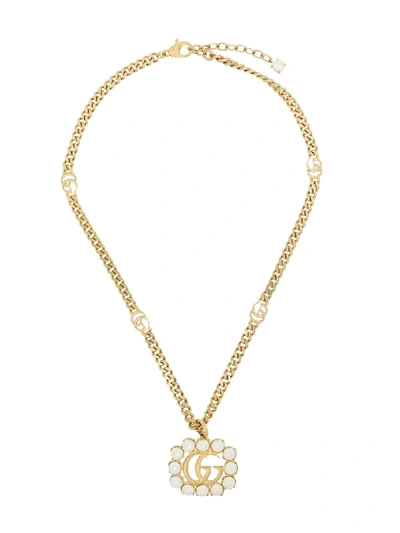 Shop Gucci Double G Chain-link Necklace In Gold