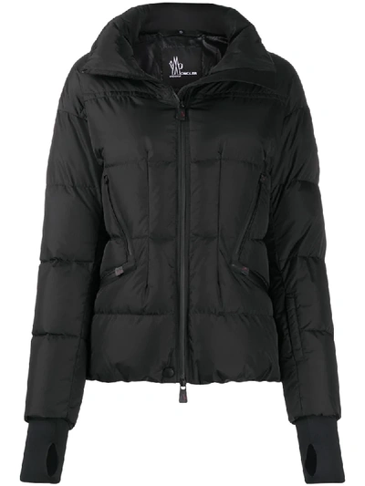 Shop Moncler Quilted Down Jacket In Black