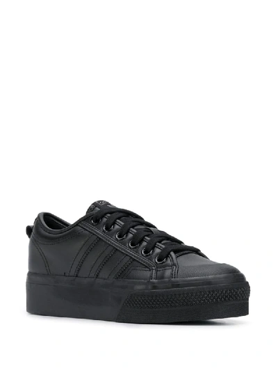 Shop Adidas Originals Nizza Platform Sneakers In Black