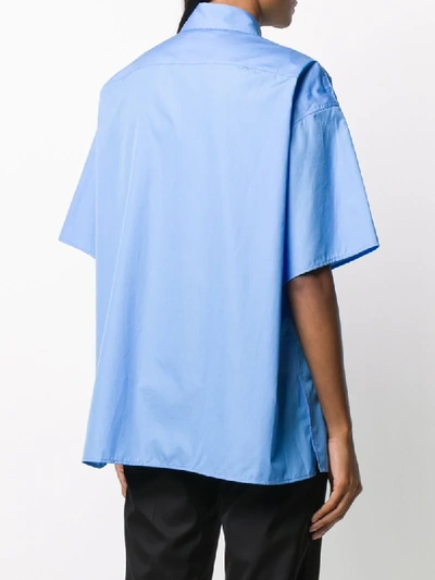 Shop The Row Plain Short-sleeved Shirt In Blue