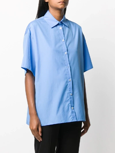 Shop The Row Plain Short-sleeved Shirt In Blue