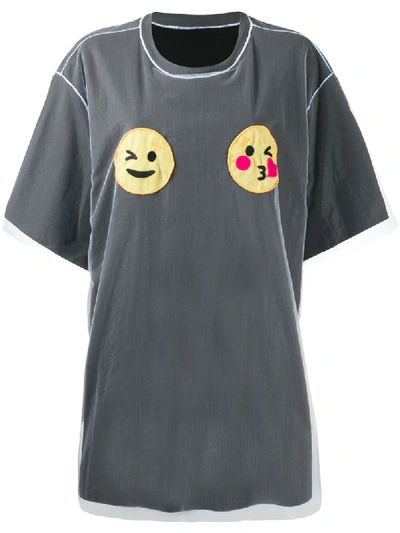 Shop Viktor & Rolf Wink 'n' Kiss Tulle Layered T-shirt In Multicolour