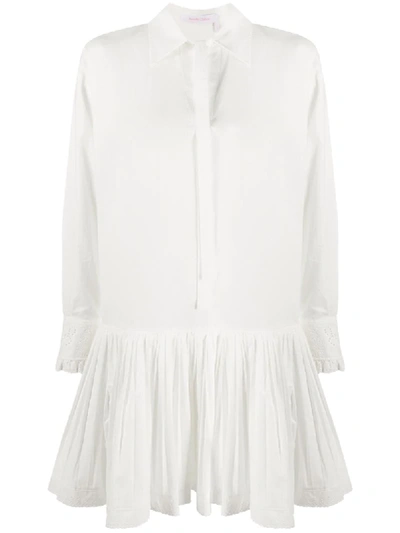 Shop See By Chloé Drop-waist Shirtdress In White