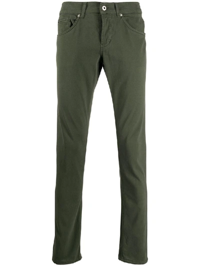 Shop Dondup George Low-rise Skinny Jeans In Green