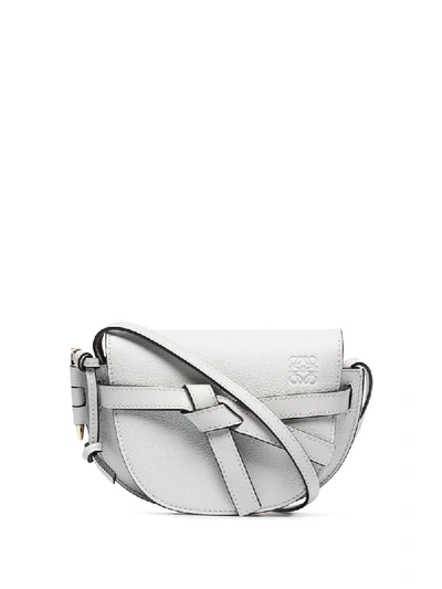 Shop Loewe Mini Gate Crossbody Bag In Blue