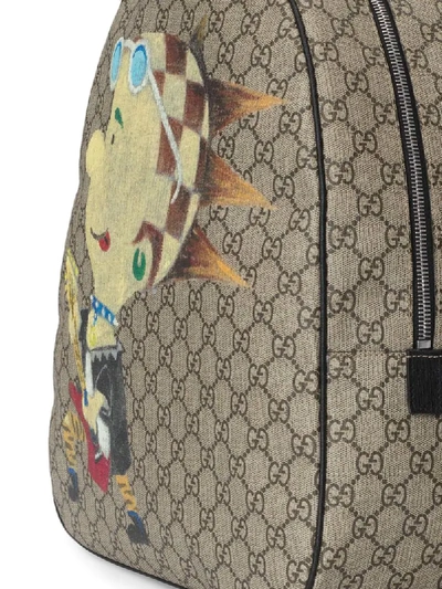 Shop Gucci Gg Punk-print Backpack In Neutrals